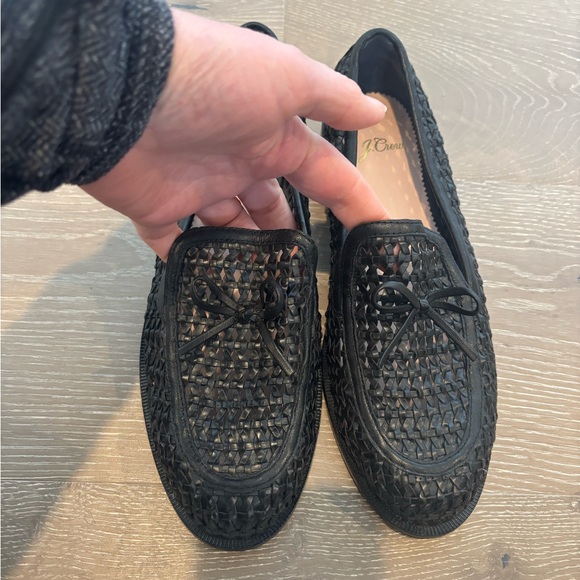 J. Crew Shoes - J. Crew Black Woven Slip-On Loafers - Like New!! 8